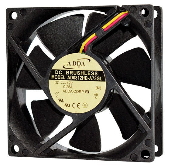 ADDA AD0812HB-A73GL 12V 0.25A 3wires Cooling Fan ADDA AD0812HB-A73GL 12V 0.25A 3wires Cooling Fan